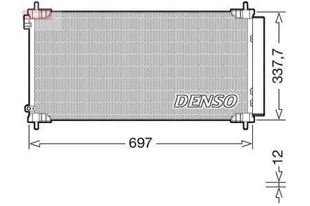 Denso Condensatore, Climatizzatore-0