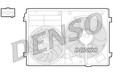 Denso Ventilador, refrigeración del motor-0