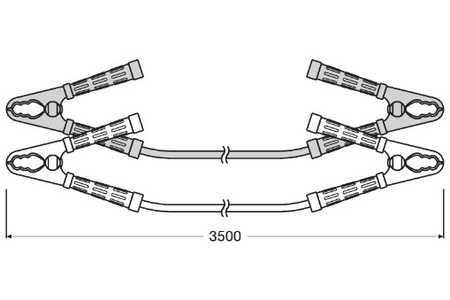Osram Cable de empalme para arranque STARTER CABLE 700A-2