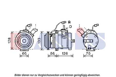 AKS Dasis Kältemittelkompressor, Klimakompressor-0