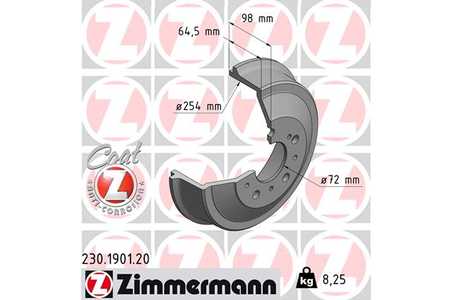 Zimmermann Bremstrommel COAT Z-0