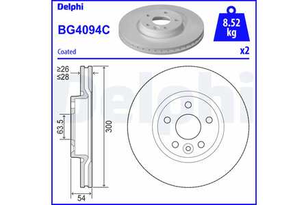 Delphi Dischi freno-0