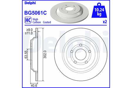 Delphi Discos de freno-0