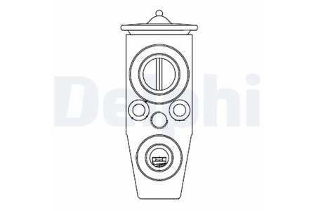 Delphi Válvula de expansión, aire acondicionado-0