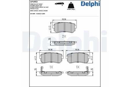Delphi Bremsbelag-0