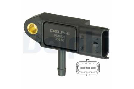 Delphi Interruptor de temperatura, precalentamiento tubo admisión-0