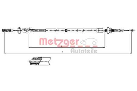 Metzger Cable del acelerador-0