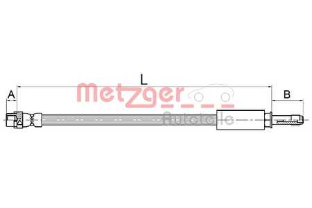 Metzger Tubo flexible de frenos GREENPARTS-0