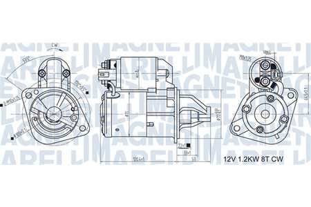 Magneti Marelli Anlasser, Starter-0