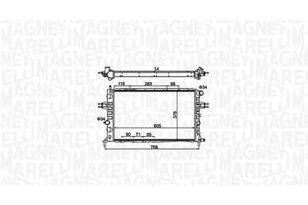 Magneti Marelli Radiador de refrigeración-0