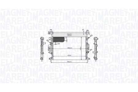 Magneti Marelli Radiador de refrigeración-0