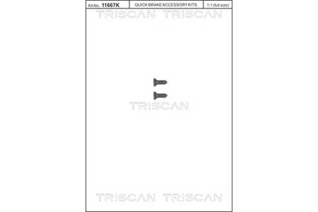 Triscan Kit de tornillos, disco de freno-0
