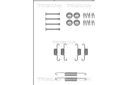 Triscan Kit accessori, Ganasce freno stazionamento-0
