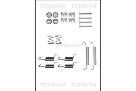 Triscan Kit accessori, Ganasce freno stazionamento-0