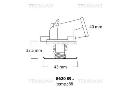 Triscan Thermostat, Kühlwasserregler-0