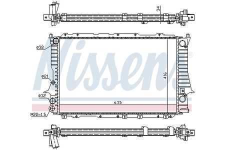 Wasserkühler für AUDI 100 C4 A6 C4 4A