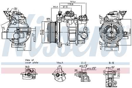 Nissens Compressor, airconditioning ** FIRST FIT **-0