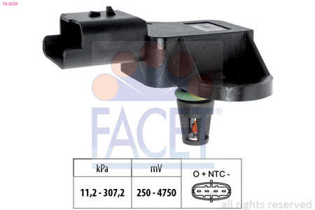 Facet Druksensor Made in Italy - OE Equivalent-0
