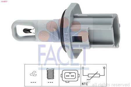 Facet Ansauglufttemperatur-Sensor,  Made in Italy - OE Equivalent-0