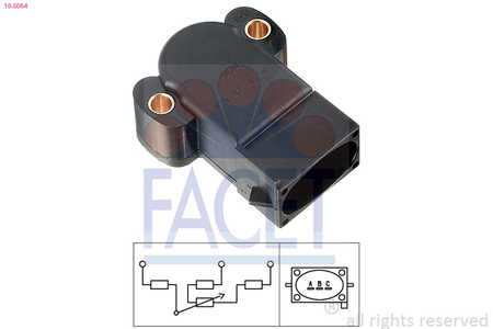 Facet Drosselklappensensor Made in Italy - OE Equivalent-0