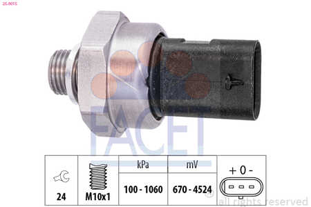Facet Sensor, presión de aceite Made in Italy - OE Equivalent-0