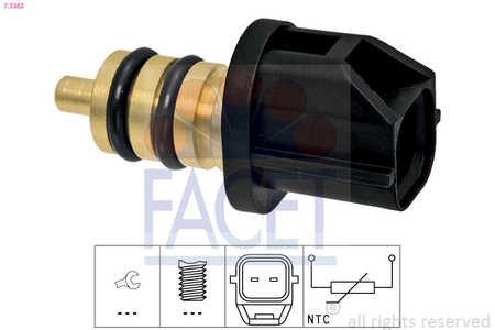 Facet Sensor, temperatura combustible Made in Italy - OE Equivalent-0