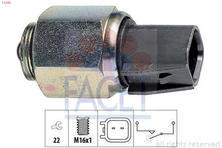 Facet Rückfahrscheinwerfer-Schalter Made in Italy - OE Equivalent-0