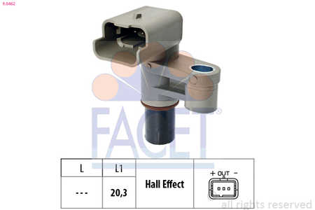Facet Nockenwellenpositions-Sensor Made in Italy - OE Equivalent-0