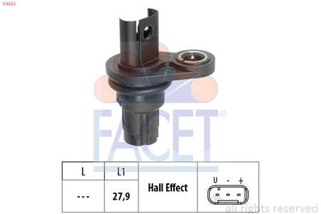 Facet Drehzahl-Sensor Made in Italy - OE Equivalent-0