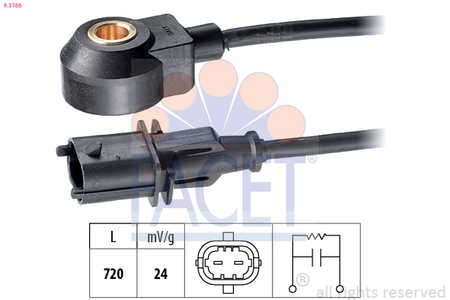 Facet Klopfsensor Made in Italy - OE Equivalent-0