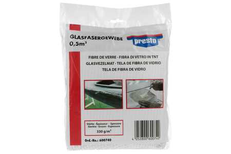 Presto Stucco per fibra di vetro Glas fibre fabric 0,5 qm-0