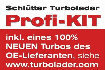Schlütter Turbocharger PROFI KIT - with new org. Mitsubishi Turbocharger-0