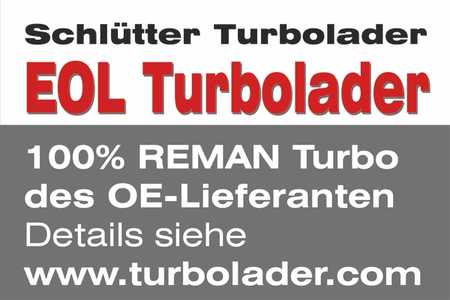 Schlütter Abgasturbolader END of LIFE Turbolader - Original BorgWarner REMAN-0