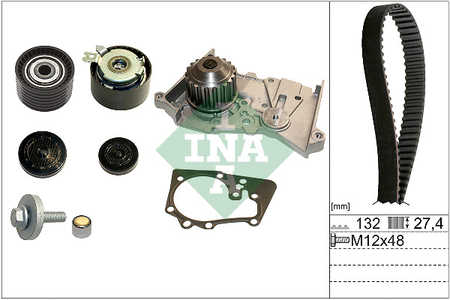 Schaeffler INA Pompa acqua + Kit cinghie dentate-0