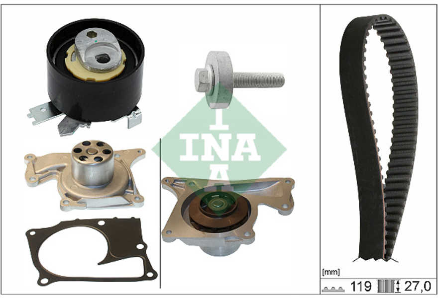 Schaeffler INA Wasserpumpe + Zahnriemensatz-0