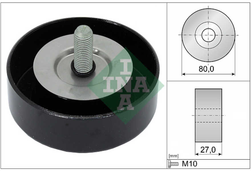 Schaeffler INA Geleide rol/omdraairol, Poly V-riem-0