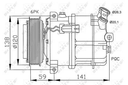 NRF Kältemittelkompressor, Klimakompressor-0