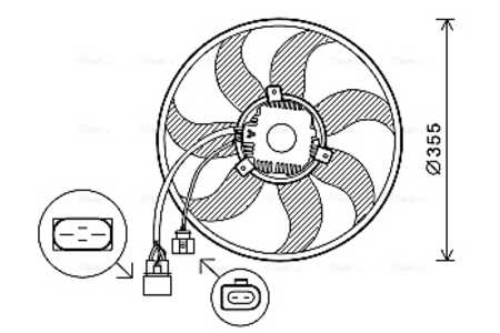 AVA QUALITY COOLING Ventilador, refrigeración del motor-0