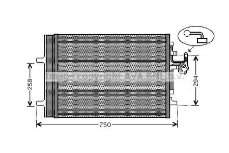 8FC 351 303-201 Hella Condensador De Aire Acondicionado