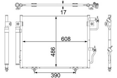 Mahle Kältemittelkondensator BEHR-0