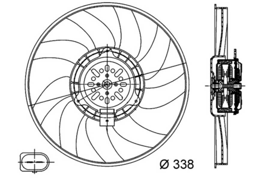 Mahle Ventilador, refrigeración del motor BEHR-0