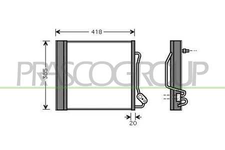 Prasco Condensador, aire acondicionado PrascoSelection-0