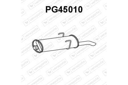 Peugeot 405 Endschalldämpfer Auspuff Endtopf