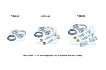BM Catalysts Kit montaggio, Tubo gas scarico-0