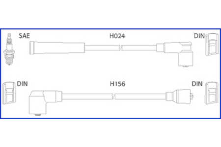 Hitachi Juego de cables de encendido Hueco-0