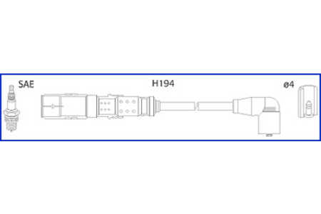 Hitachi Kit cavi accensione Hueco-0