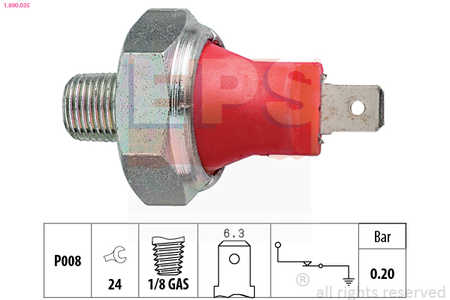 EPS Interruptor de control de la presión de aceite Made in Italy - OE Equivalent-0