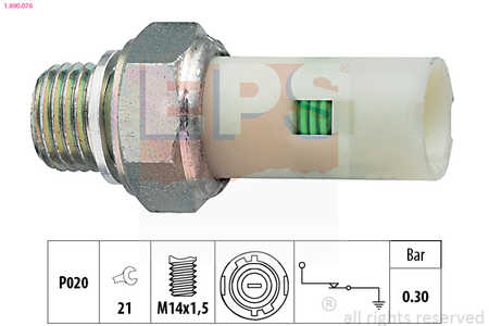 EPS Interruptor de control de la presión de aceite Made in Italy - OE Equivalent-0
