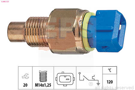 EPS Temperatuurschakelaar, koelmiddelwaarschuwingslamp Made in Italy - OE Equivalent-0