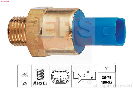 EPS Temperatuurschakelaar, radiateurventilator Made in Italy - OE Equivalent-0